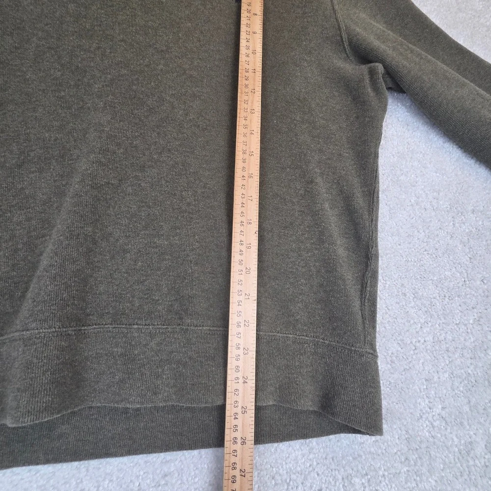 Polo Ralph Lauren Mens Olive Green Cotton Shawl Collar Pullover Sweater Large